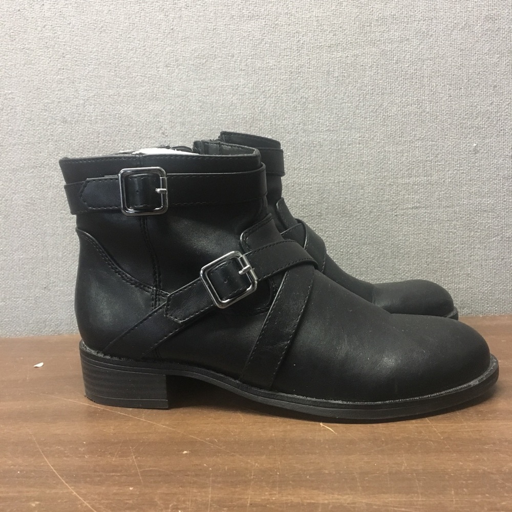 Life Stride Black Ankle Boots with Buckles